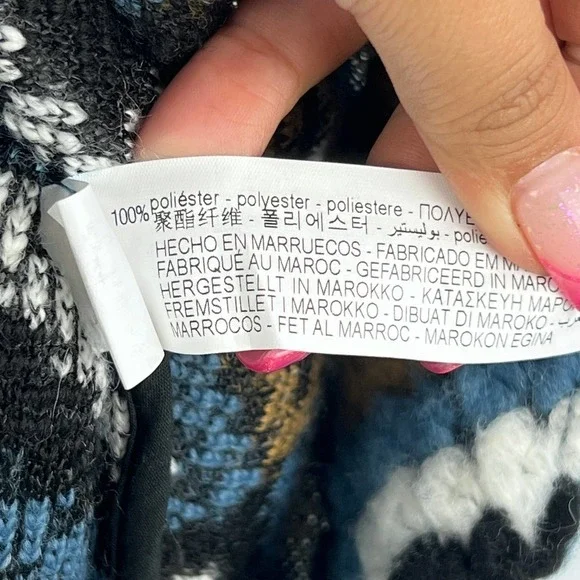 Zara Crochet Lapel Collar Toggle Chunky Oversized Jacket Womens Size: XS - Picture 8 of 9